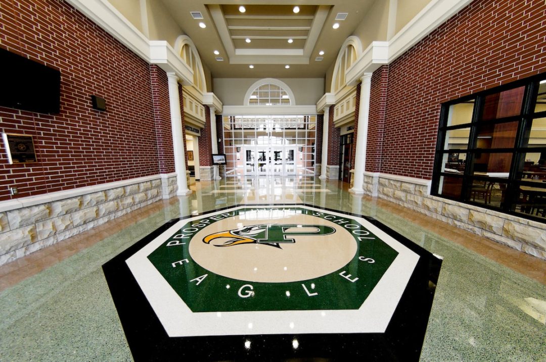 Prosper High School main entrance